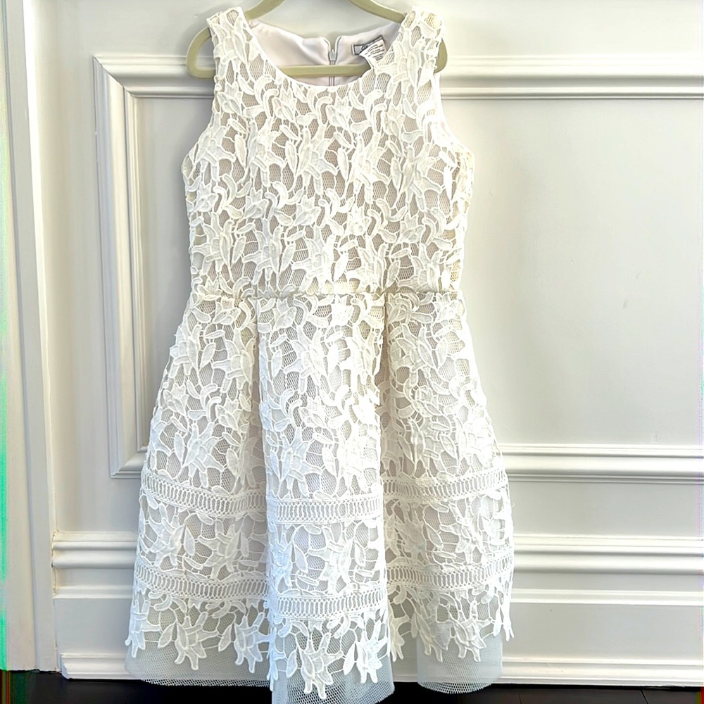 Dorissa white lace dress
